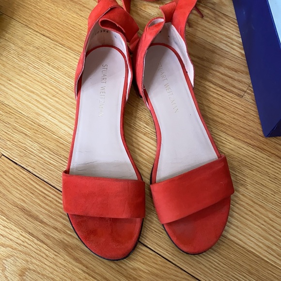 Stuart Weitzman Corbata Pimento suede 9M - Picture 6 of 7